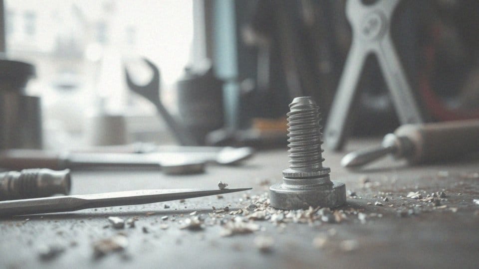 Jak przypiłowanie urwanej śruby może pomóc w jej demontażu?