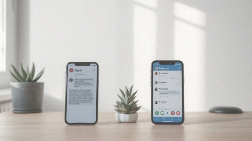 Jakie są możliwości czatów grupowych w Signal i Telegramie?