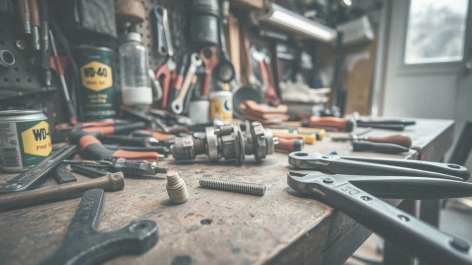 Jakie techniki są stosowane do odkręcania śrub, które się obracają?