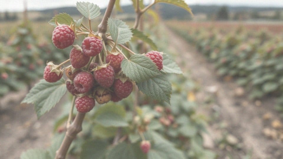 Jakie choroby mogą wpłynąć na plonowanie malin jesiennych?