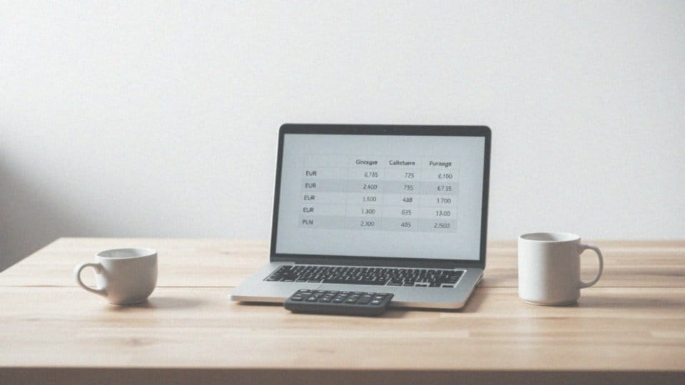 Jakie informacje można znaleźć w tabelach konwersji walut?