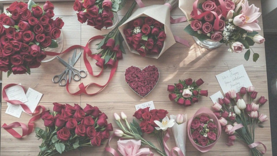 Jakie są popularne kompozycje kwiatowe na Walentynki?