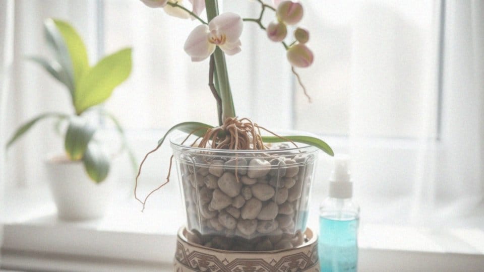 Jakie działania podjąć po przesadzeniu, aby poprawić stan korzeni storczyka?