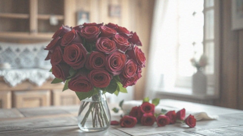 Co symbolizują czerwone róże?