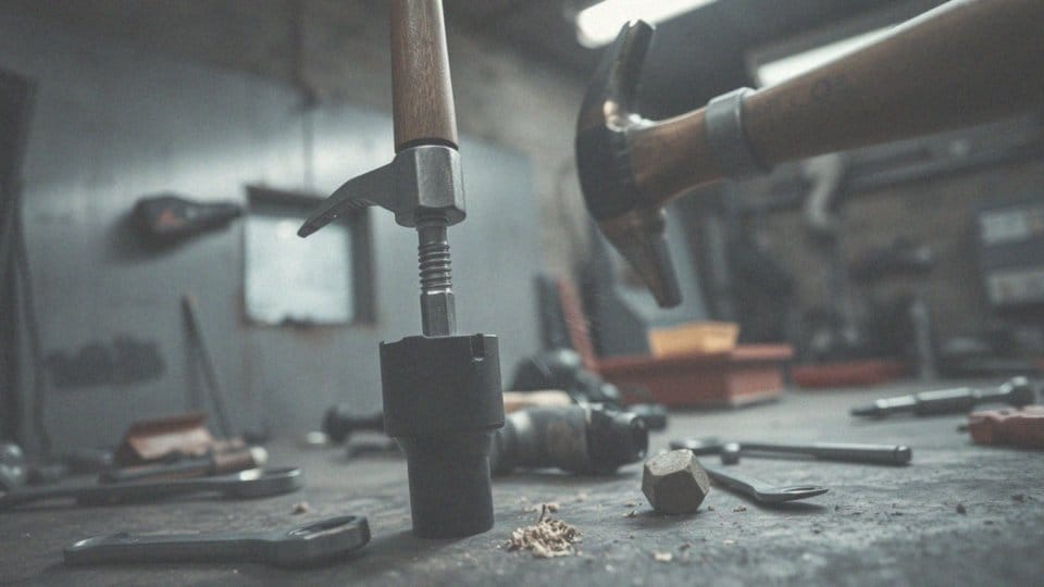 Jak skorzystać z młotka do odkręcania uchwytu?