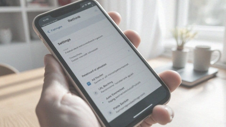 Jakie metody można zastosować do manualnego blokowania reklam w aplikacji Rethink?