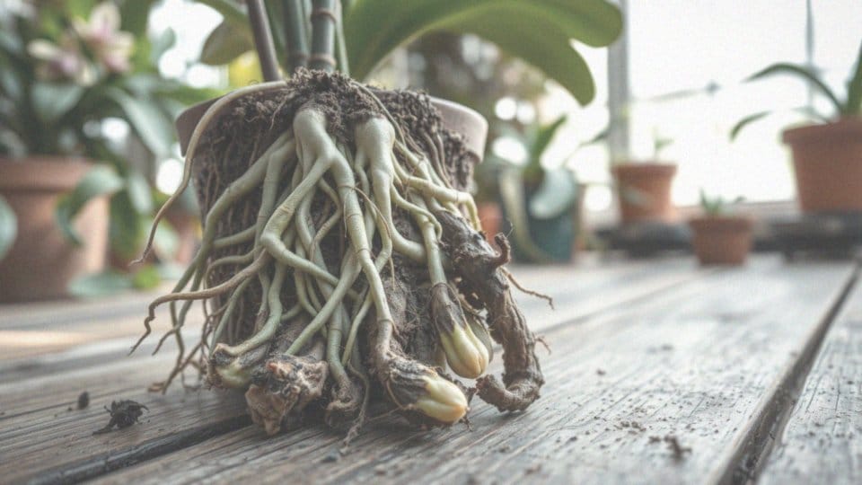 Jak rozpoznać gnijące korzenie storczyka?