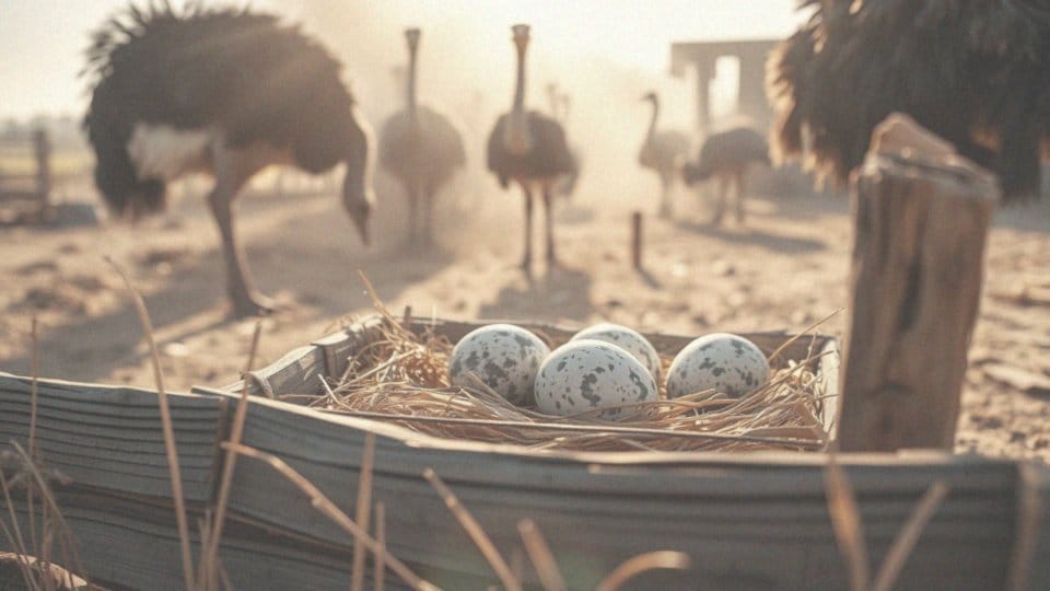 Kiedy przypada sezon na jaja strusie?