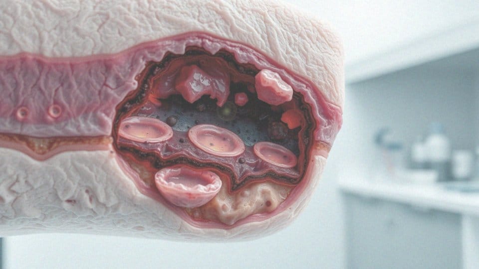 Jak martwica skóry wpływa na tkankę podskórną?